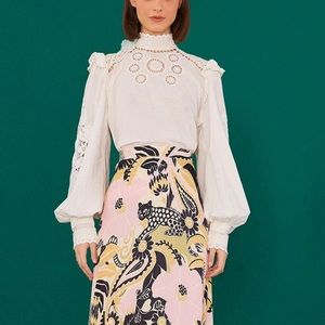 NWT! FARM RIO ROMANTIC BLOUSE